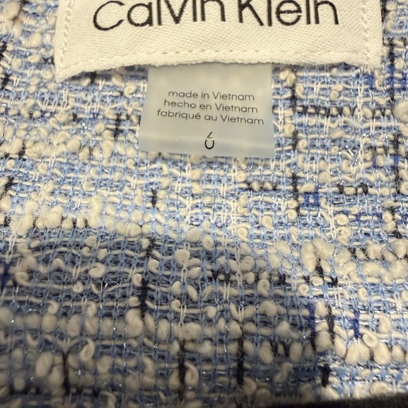 NWT Calvin Klein Textured Gray Midi Dress Sz 6 - Picture 5 of 7